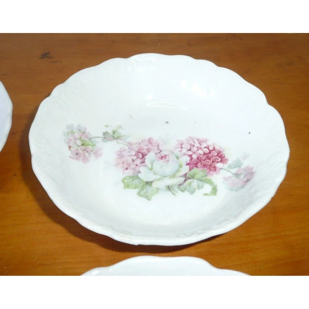 Lot 6 Floral Berry Fruit Bowls from PMRK Made in Germany 5